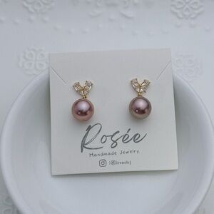 E173 S925 High quality Edison Freshwater Pearl Earrings